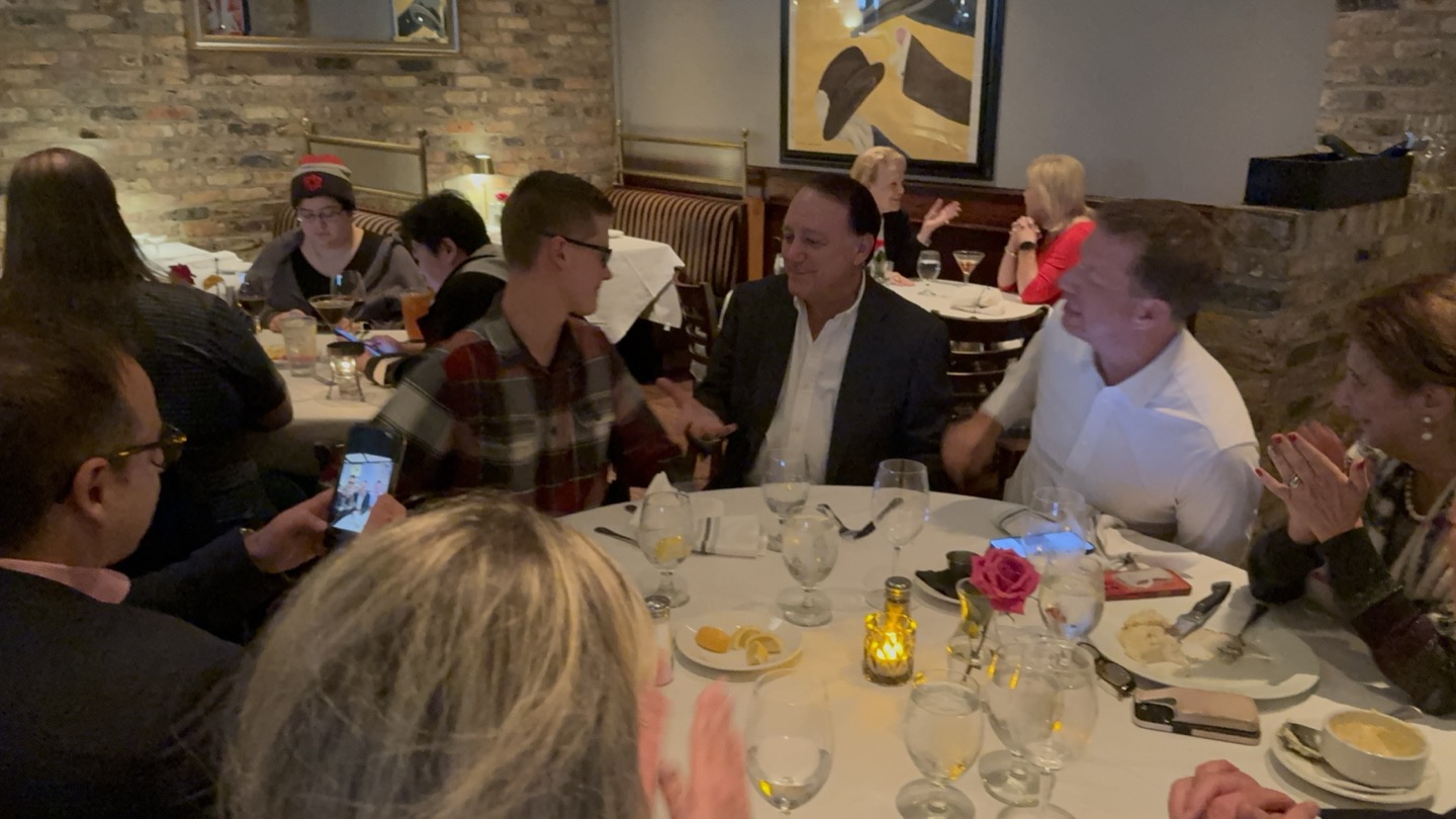 Dinner with Jim Keyes, former CEO of 7-Eleven and Blockbuster.