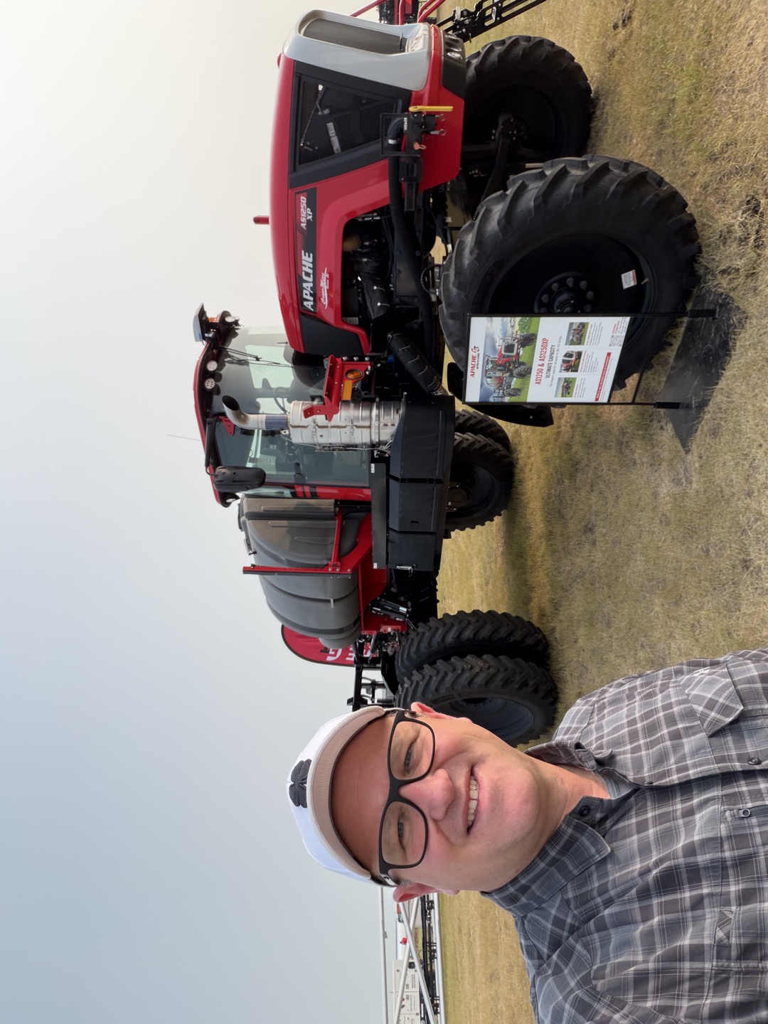 At the Apache sprayer display.