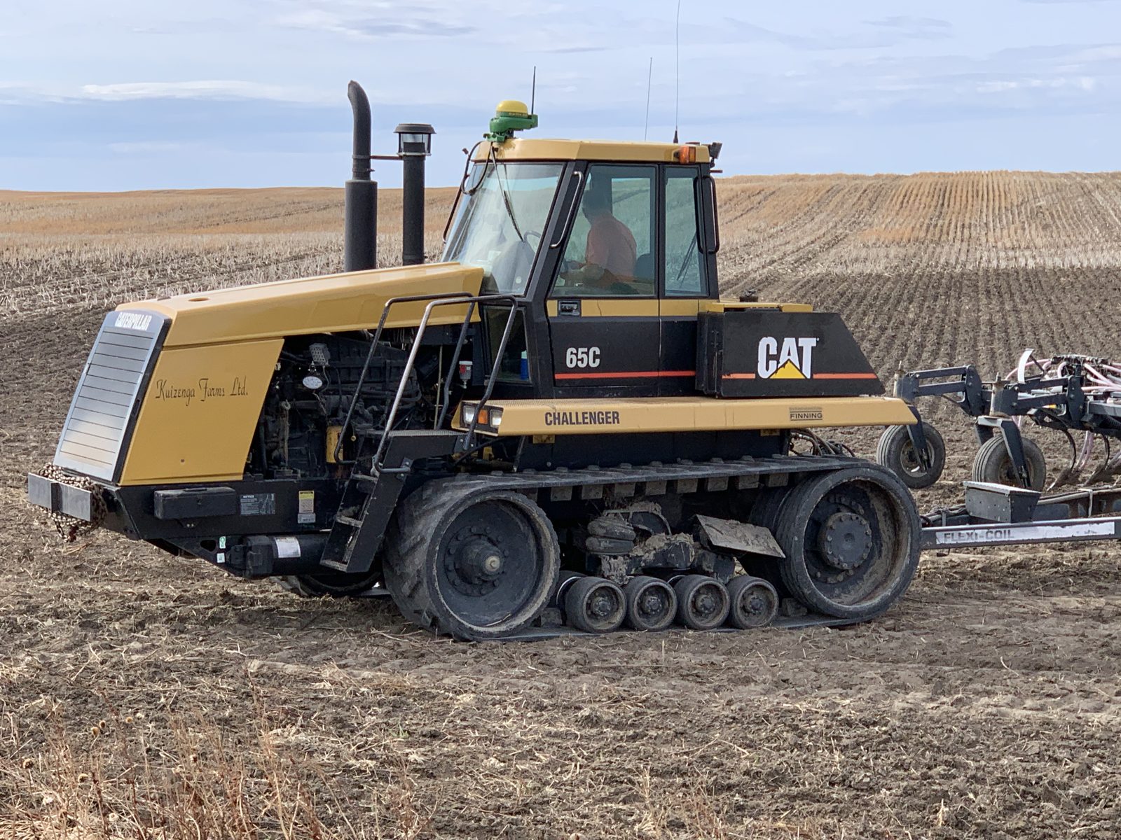 A Caterpillar Challenger 65C with Flexi-Coil equipment.