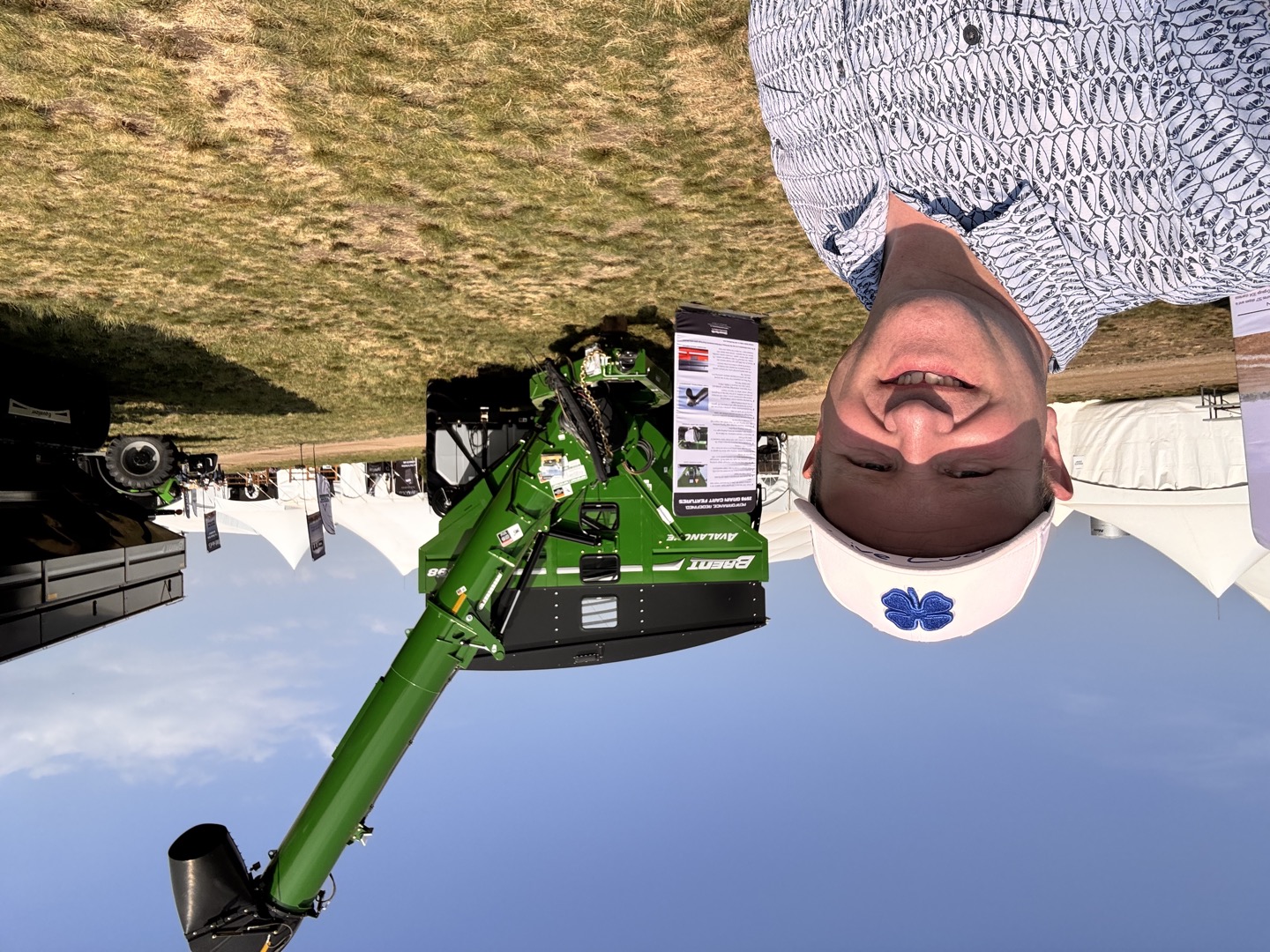 At the Brent Avalanche grain cart display.