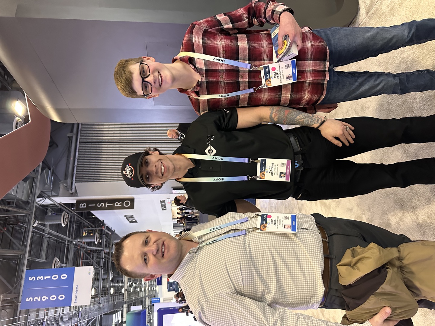 Troy and Luke with Coy T. Christmas at CES.