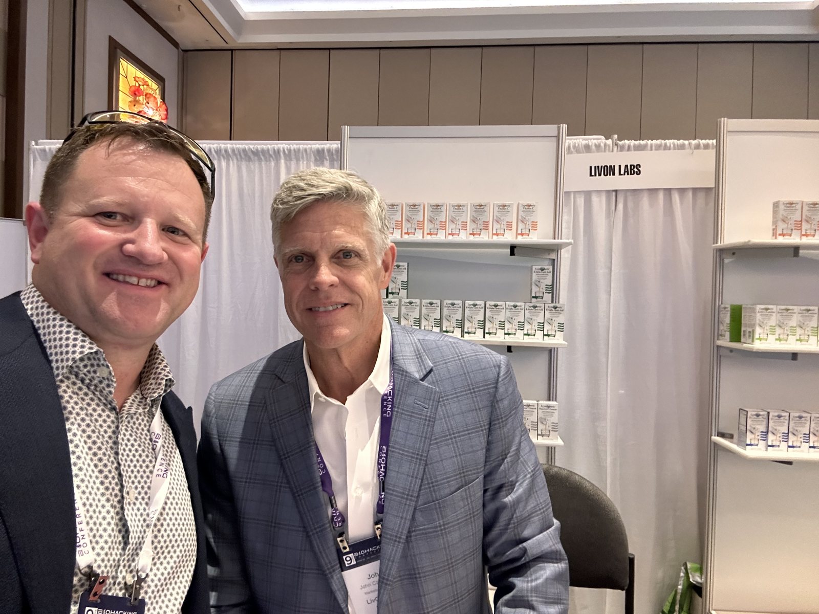A moment at the LivOn Labs booth.