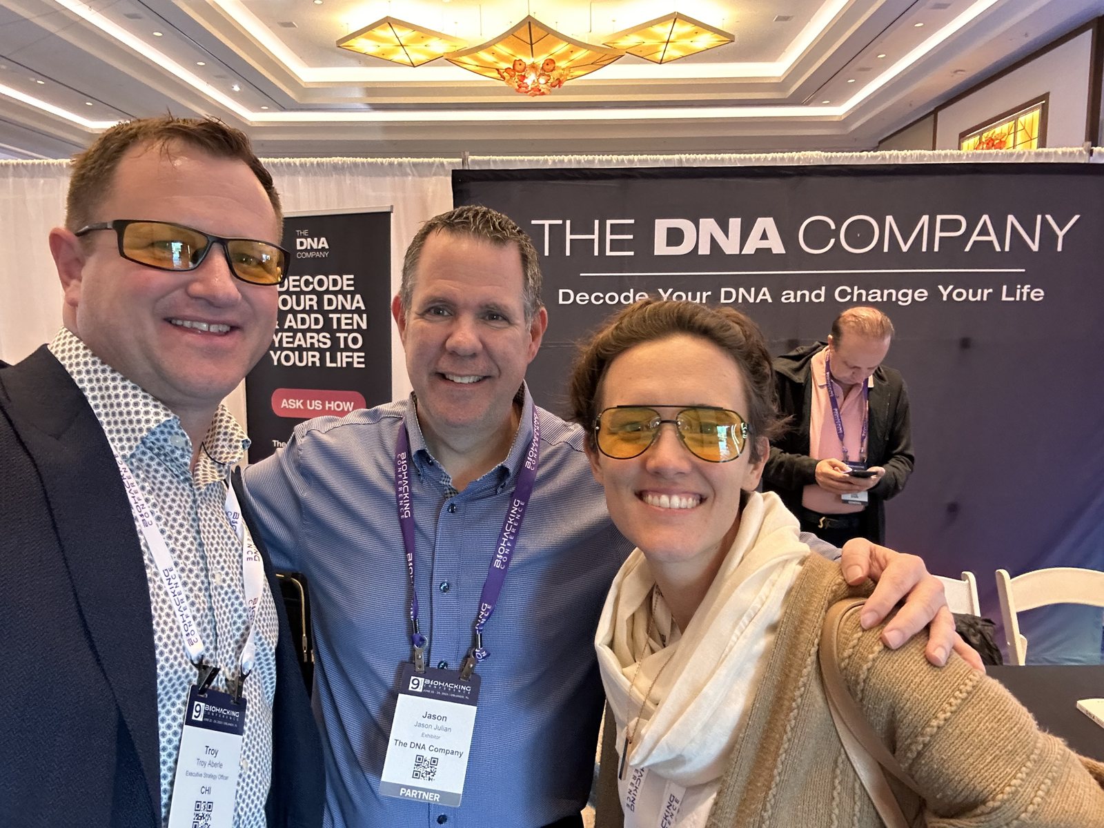 A moment at The DNA Company booth.
