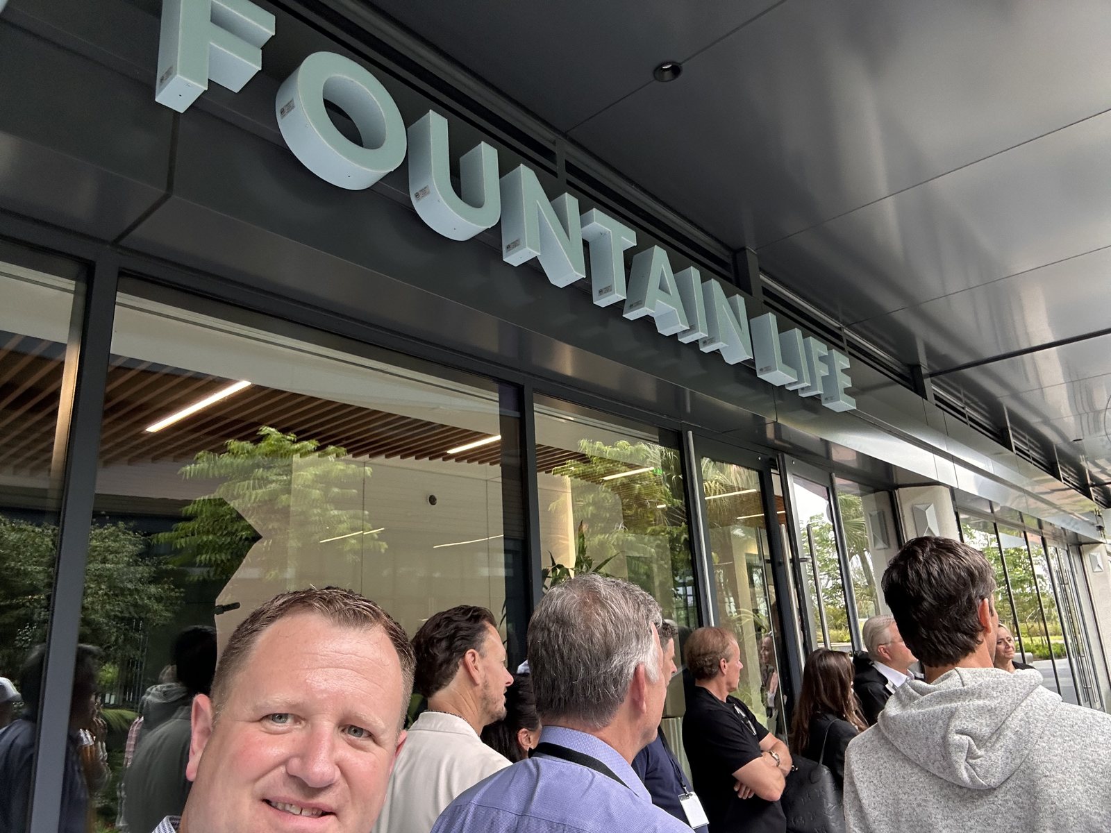 A stop at Fountain Life during the conference trip.
