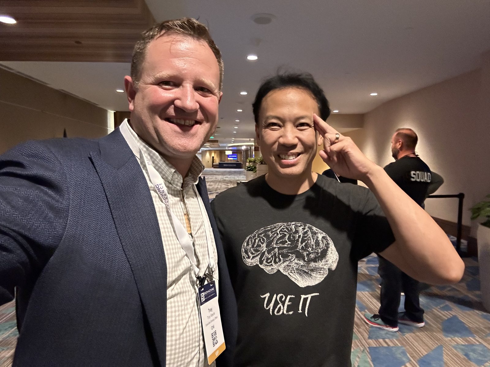 With my friend Jim Kwik at the Biohacking Conference.