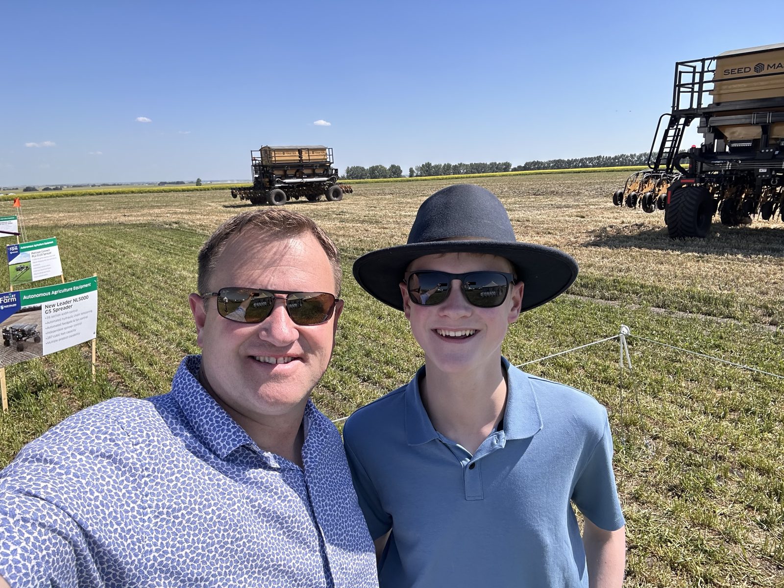 Exploring autonomous agricultural equipment at the Olds College Smart Farm.