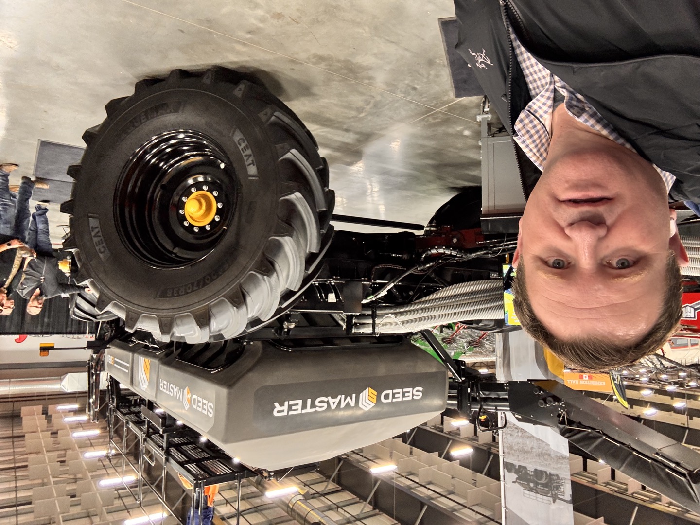 Beside the SeedMaster seeding equipment.