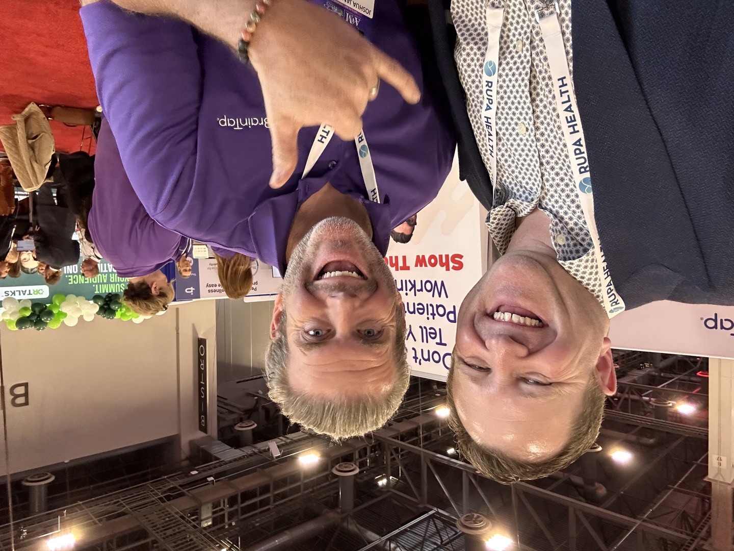A photo from the BrainTap exhibit at A4M 2023.