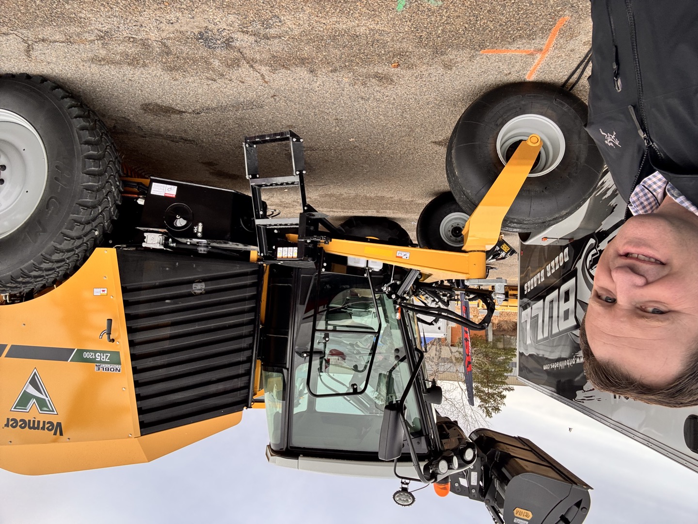 The Vermeer ZR5 1200 at the Noble Equipment display.