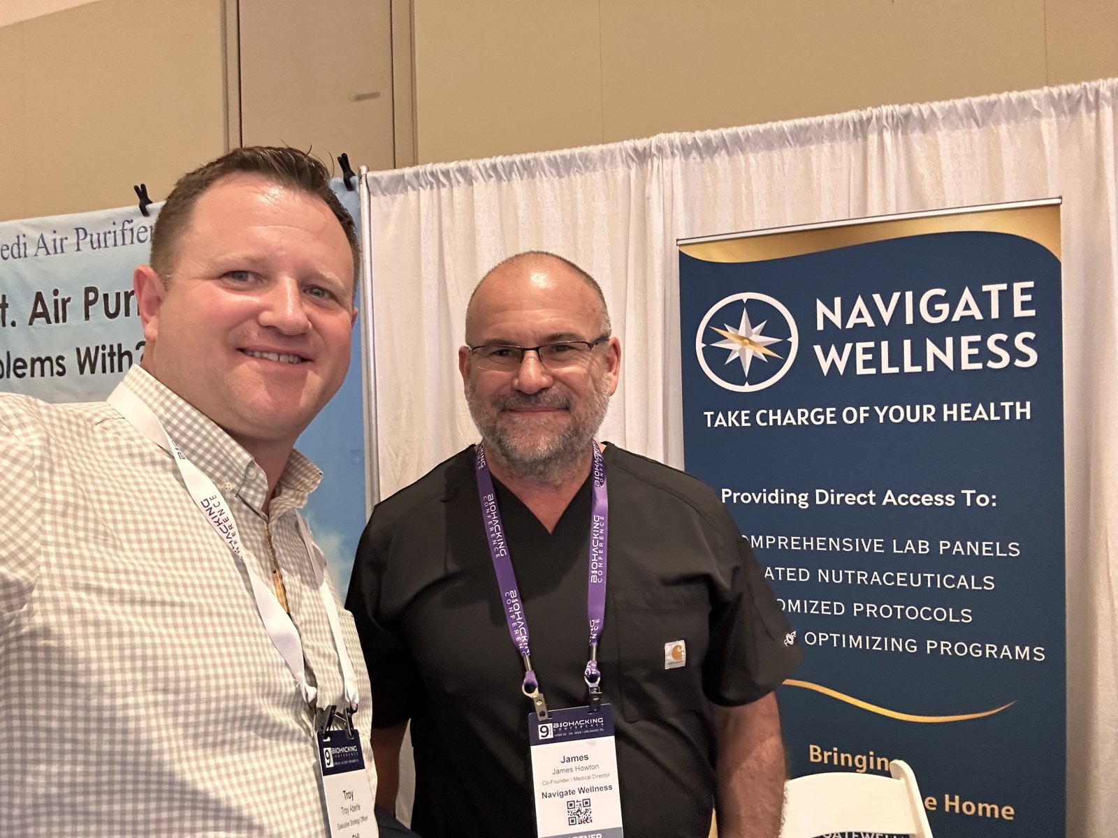 A moment at the Navigate Wellness booth.