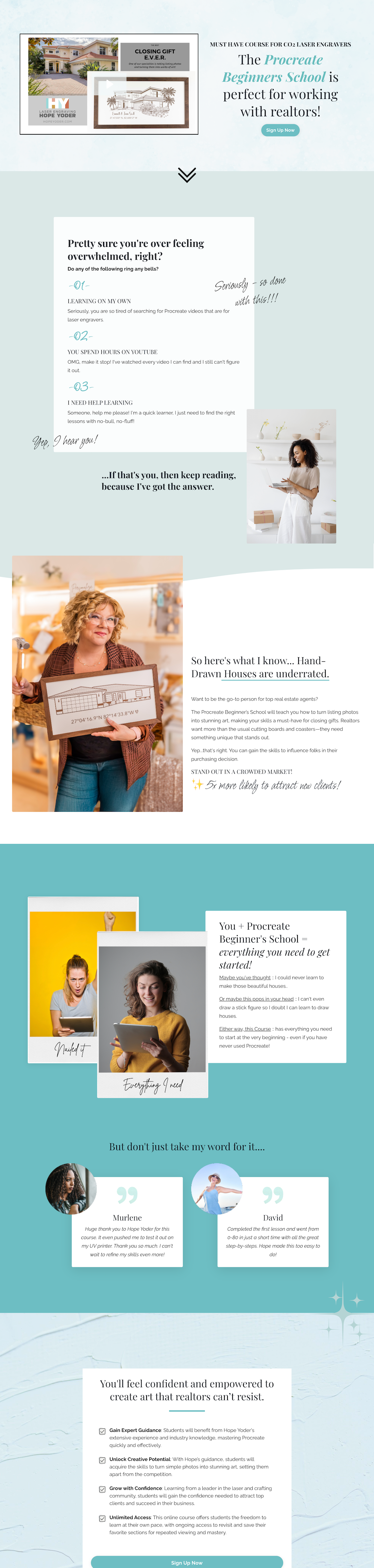 Aimee Sales Page Example