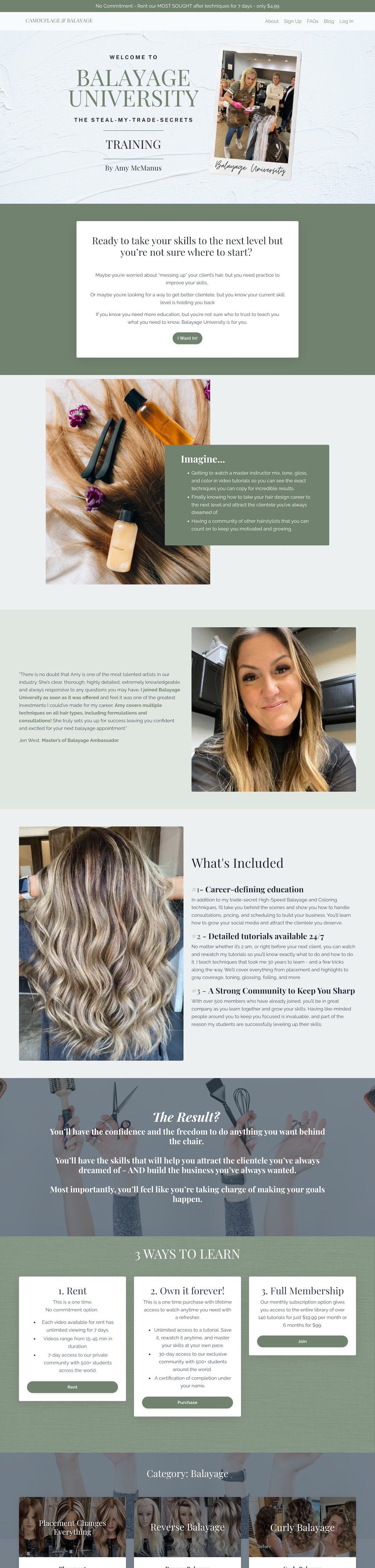 Aimee Sales Page Example
