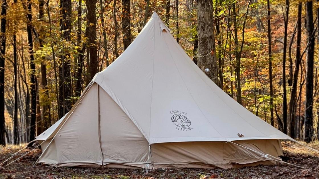 Glamping Bell Tent interior 1