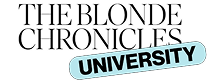 The Blonde Chronicles University Logo