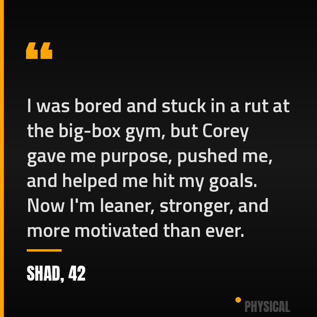 Shad, 42 — leaner, stronger, more motivated