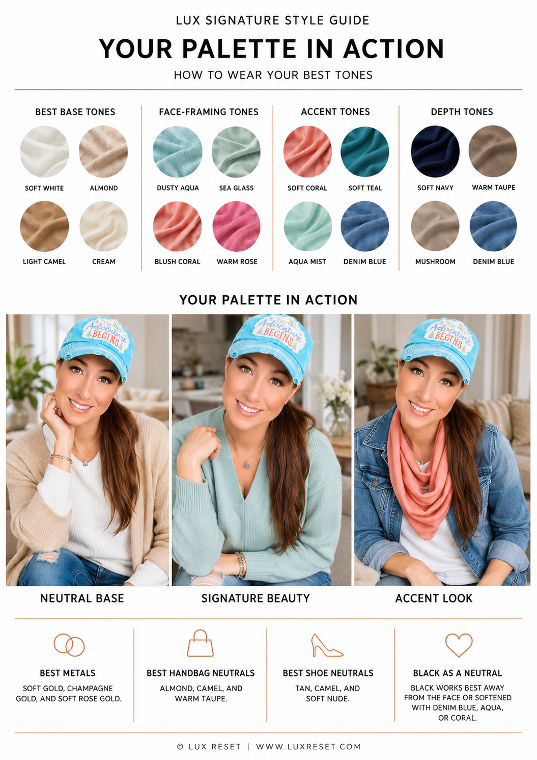 Shell's LUX Signature Style Guide - Palette in Action page