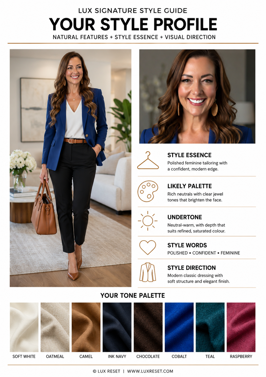Jaimie's LUX Signature Style Guide - Style Profile page