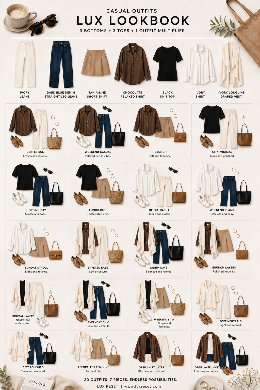 LUX LOOKBOOK, Rest outfits