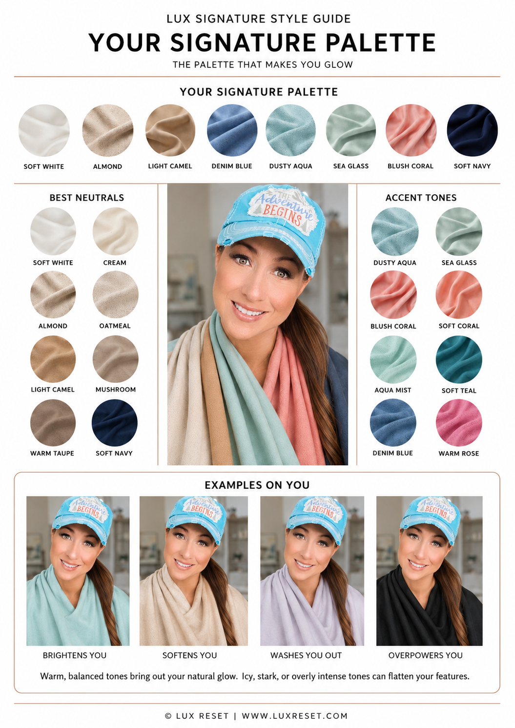 Shell's LUX Signature Style Guide - Signature Palette page