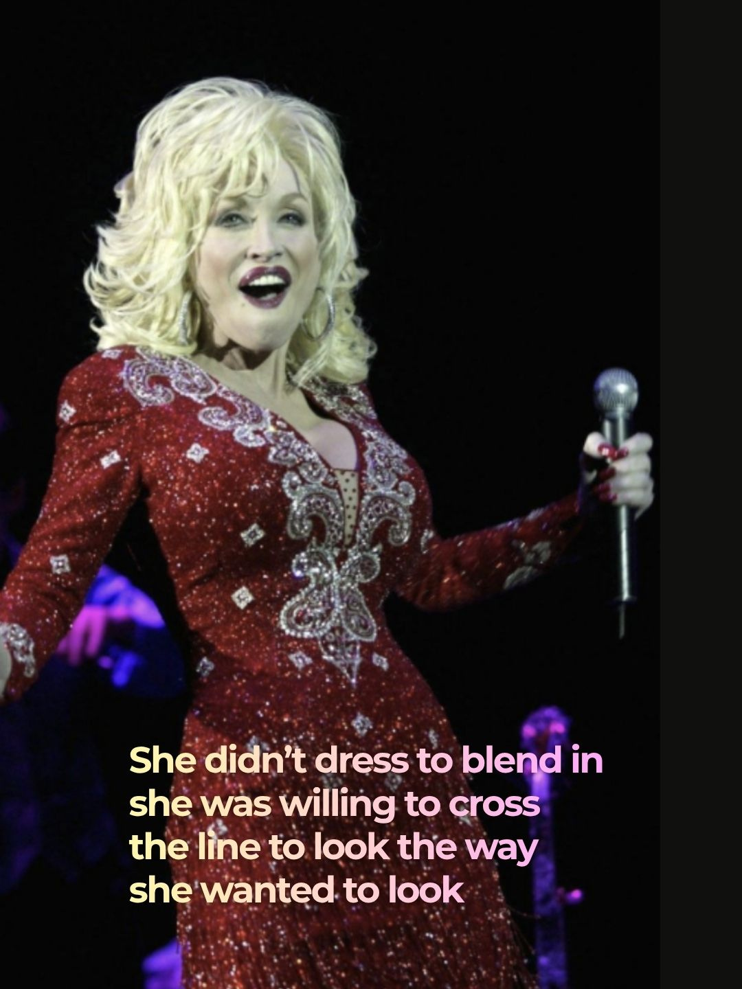 Black and white portrait of a young Dolly Parton — 'Her real superpower? Not the hair, not the heels, not even the rhinestones. She knew who she was. We loved you Dolly...'
