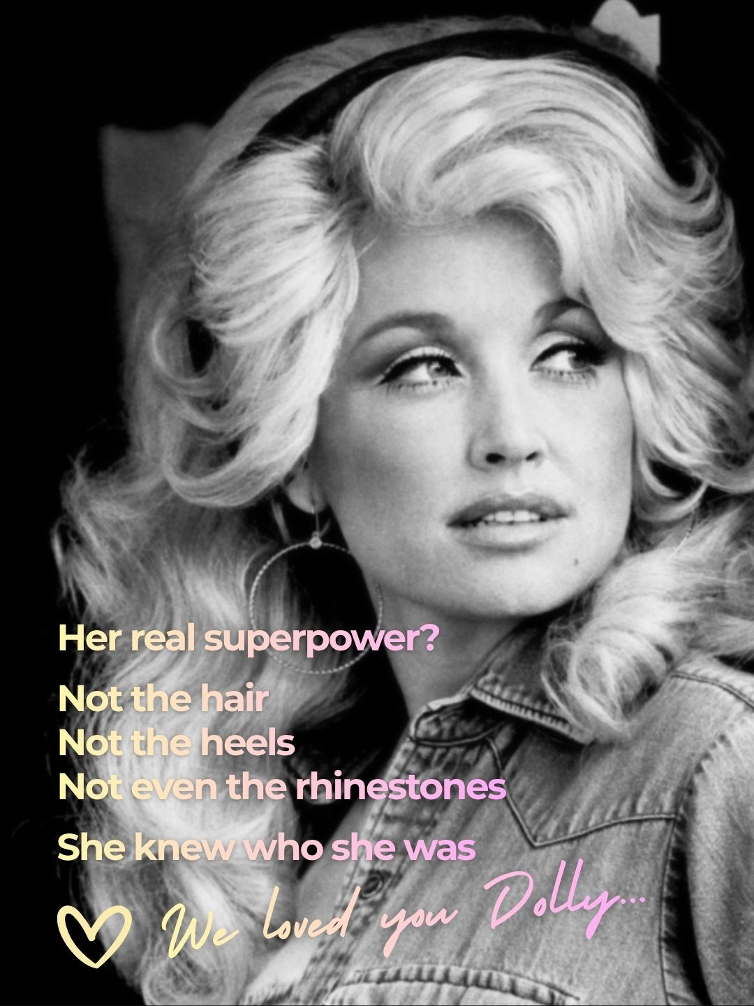 Dolly Parton performing in a pink sequined dress &mdash; 'Dolly didn't accidentally become iconic. She repeated herself until the world recognised her.'