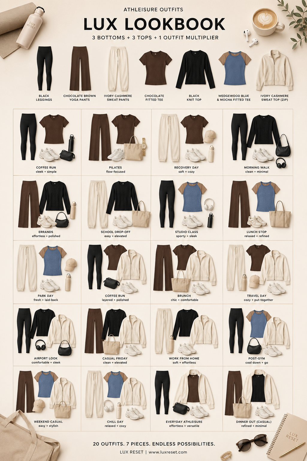 LUX LOOKBOOK, Play outfits