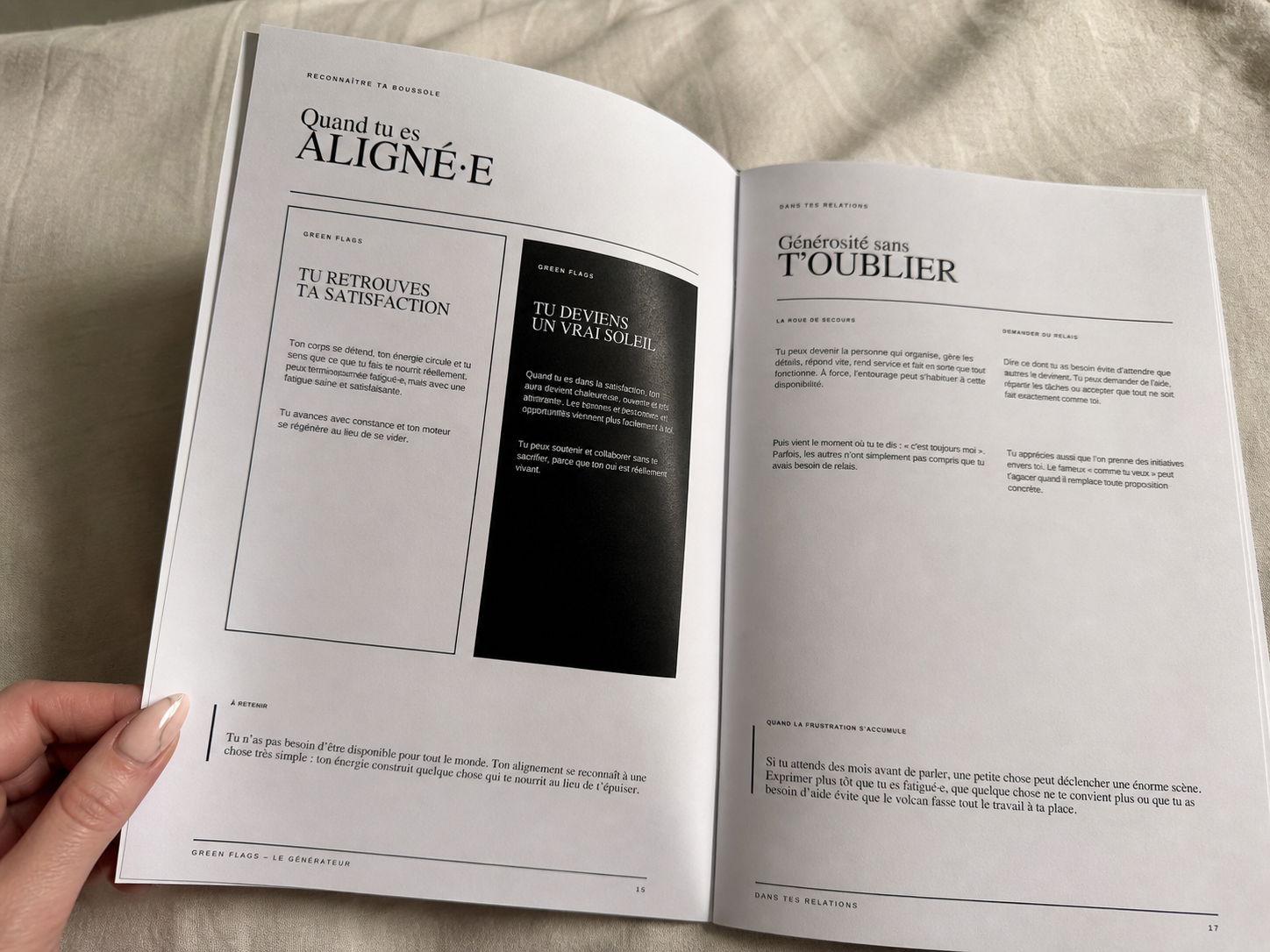 Guide Aura by Design ouvert