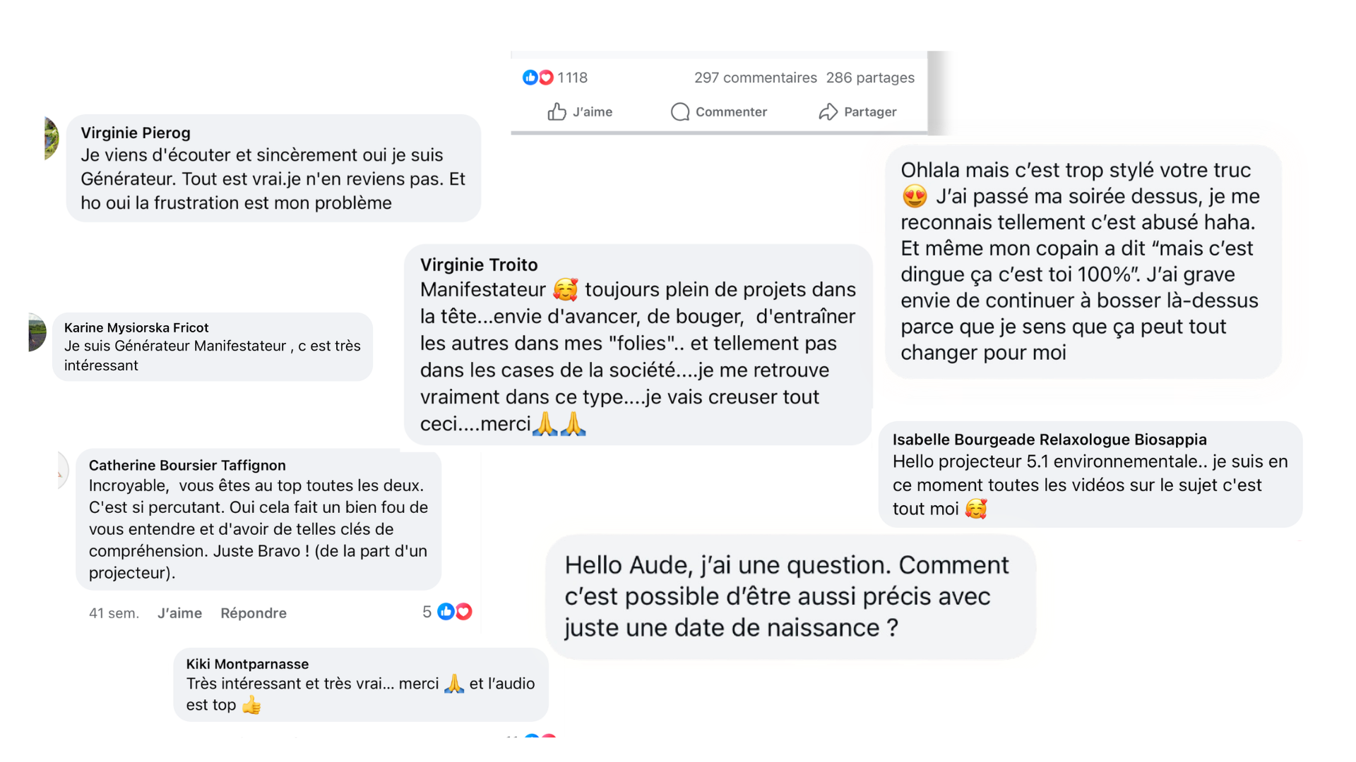 Témoignages sur les types énergétiques