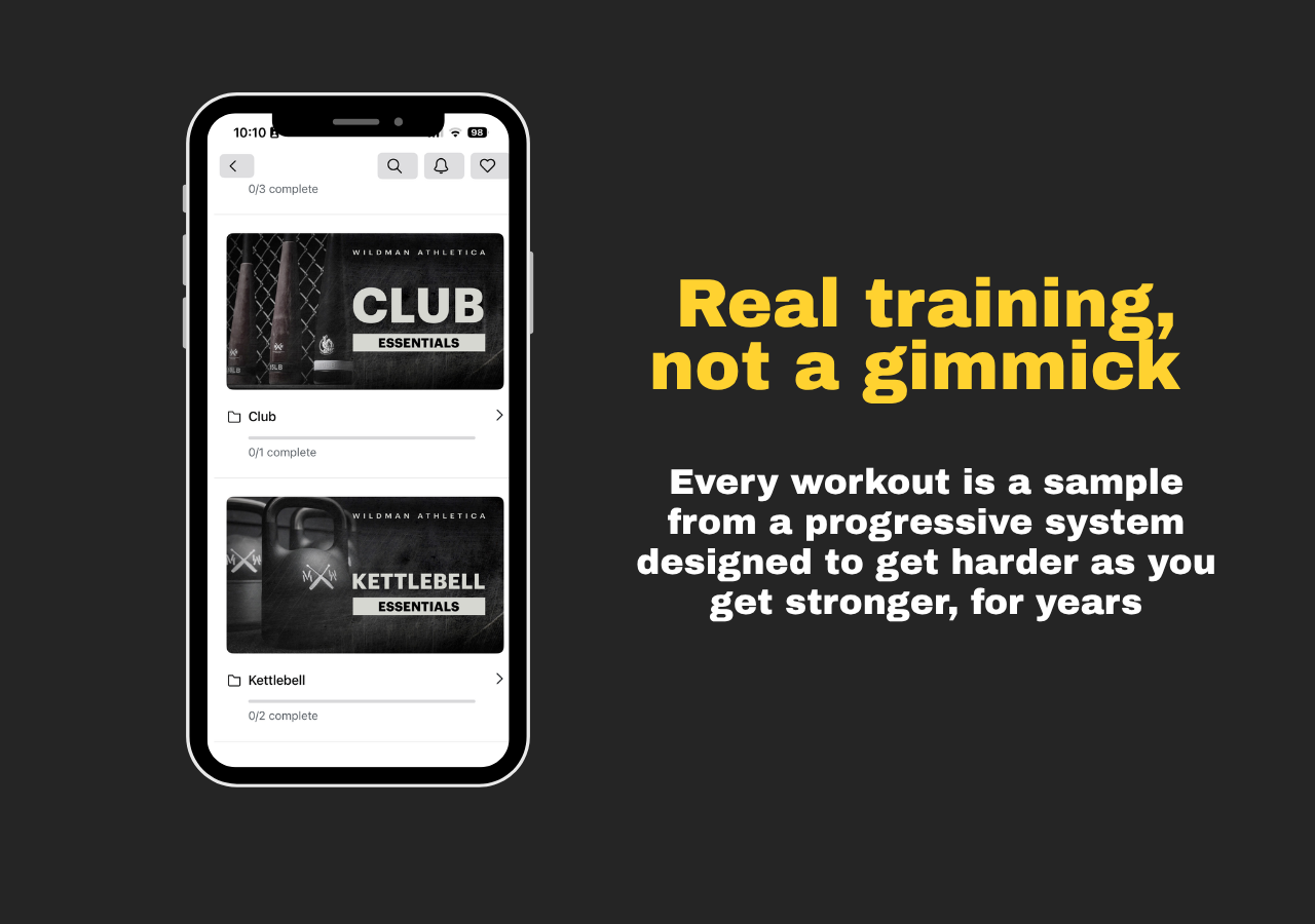 Real training, not a gimmick