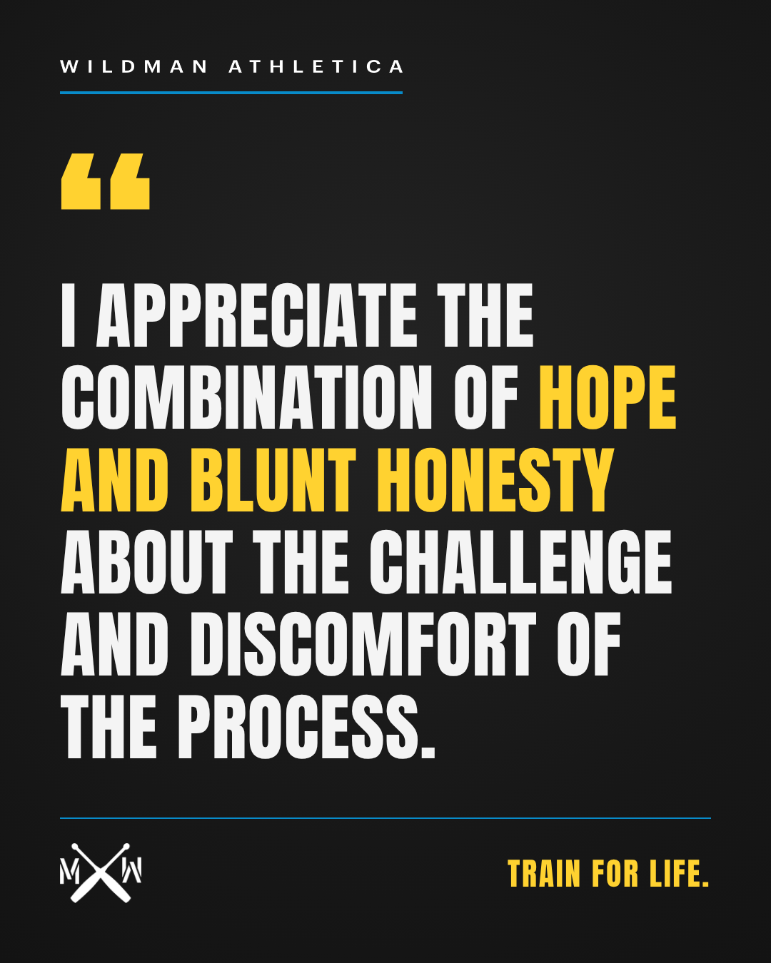 Testimonial: I appreciate the combination of hope and blunt honesty