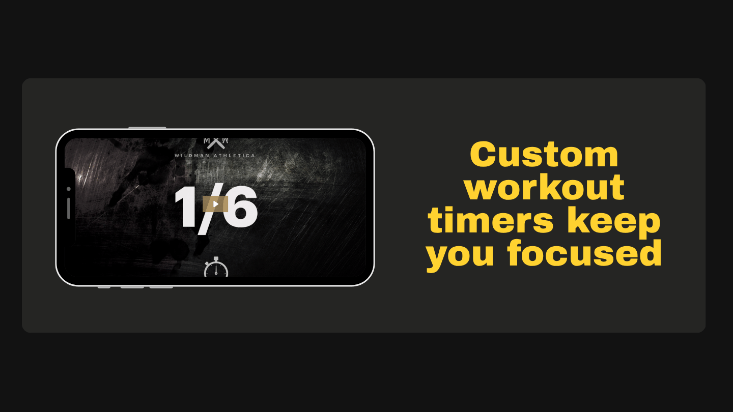 Custom workout timers keep you focused