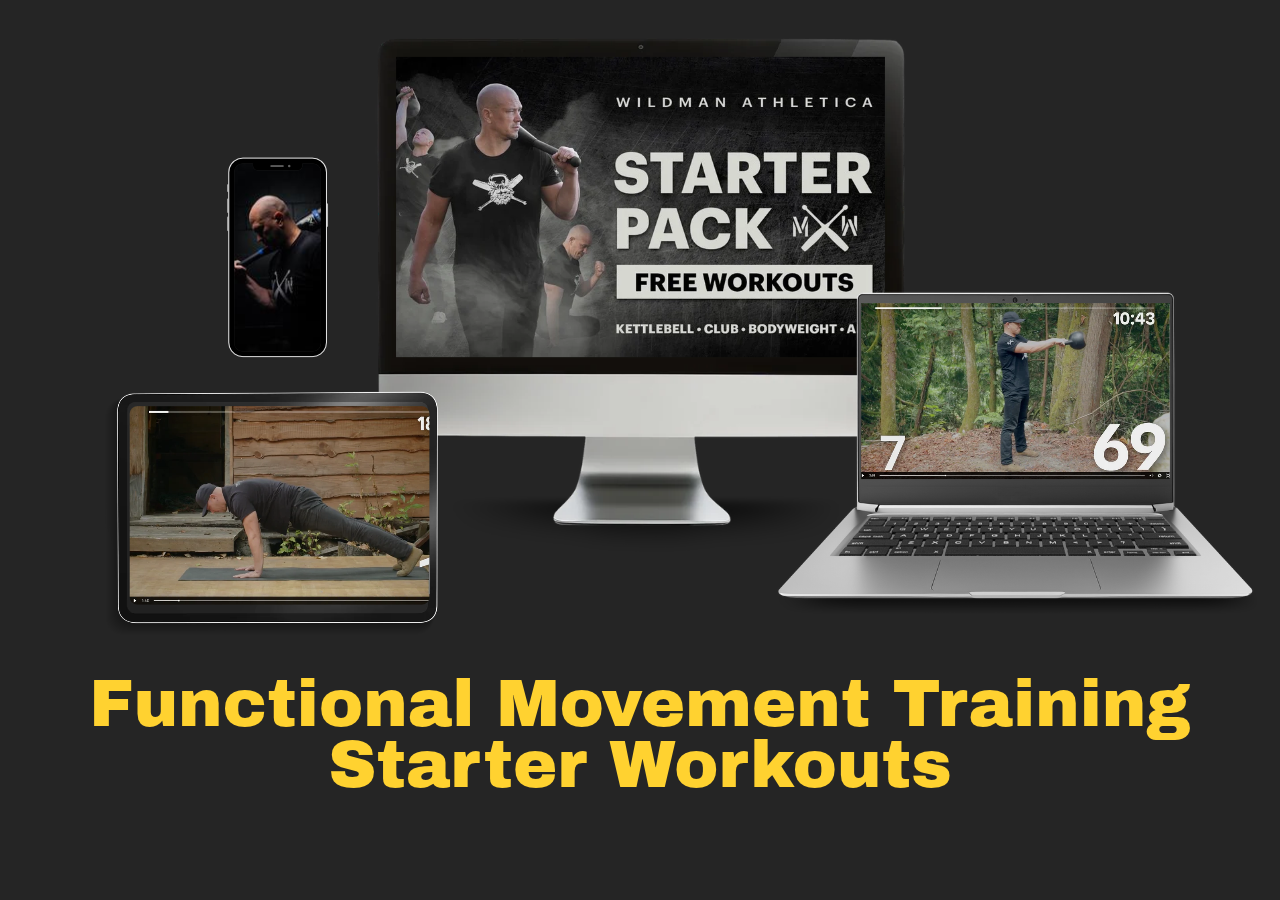 Wildman Athletica Starter Pack on desktop, laptop, tablet and phone