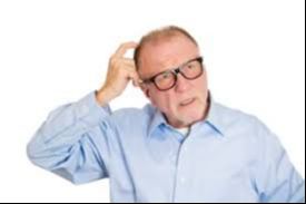 Man struggling to remember something