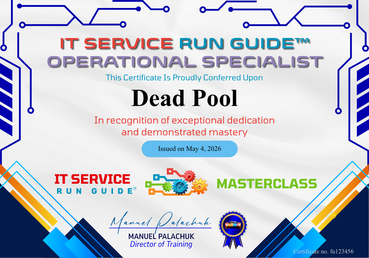 ITSRG Certificate