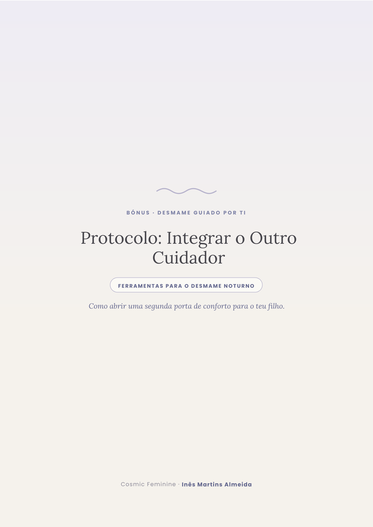 Capa do guia Protocolo: Integrar o Outro Cuidador