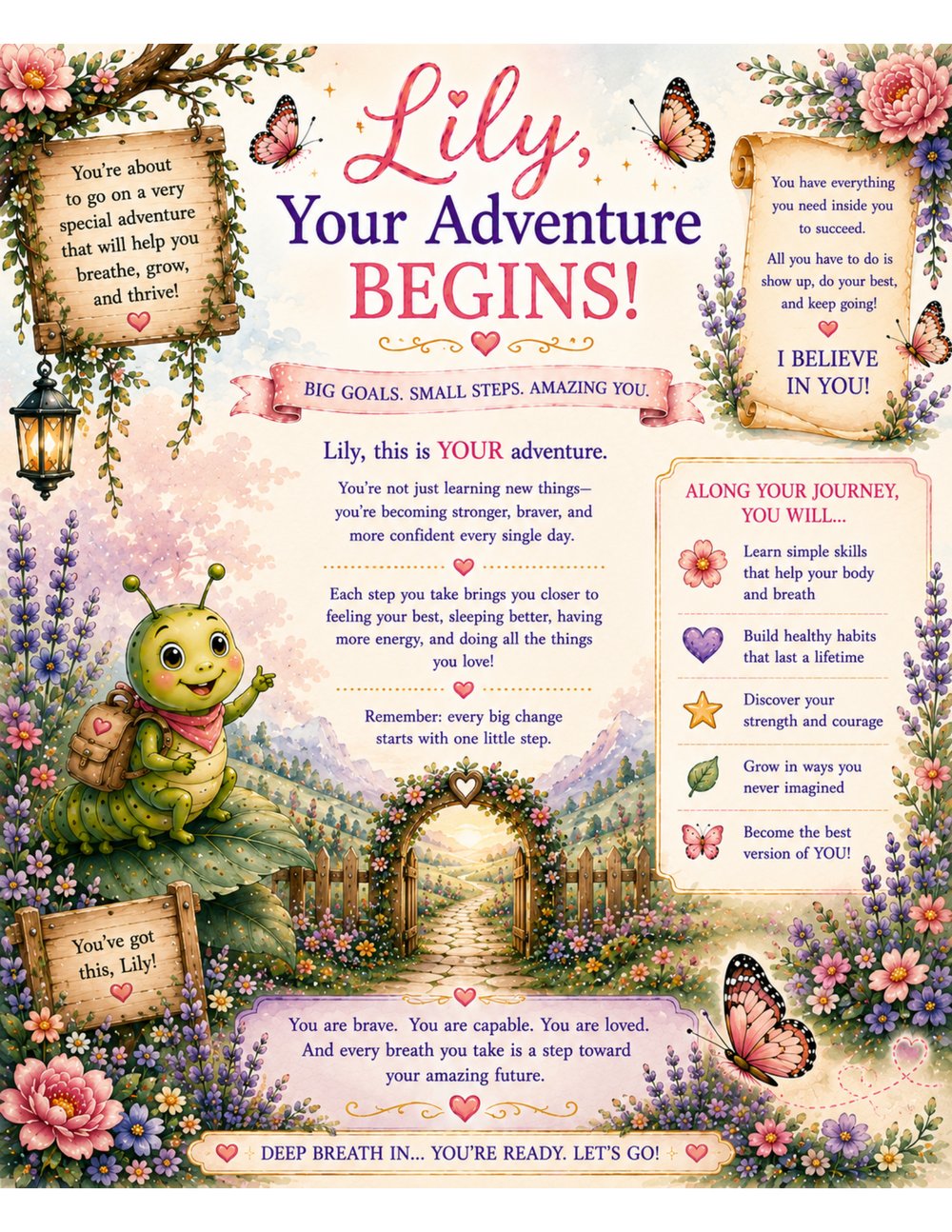 Your Adventure Begins page
