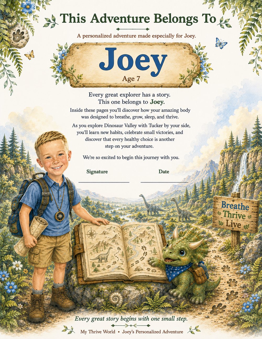 This Adventure Belongs to Joey, Age 7