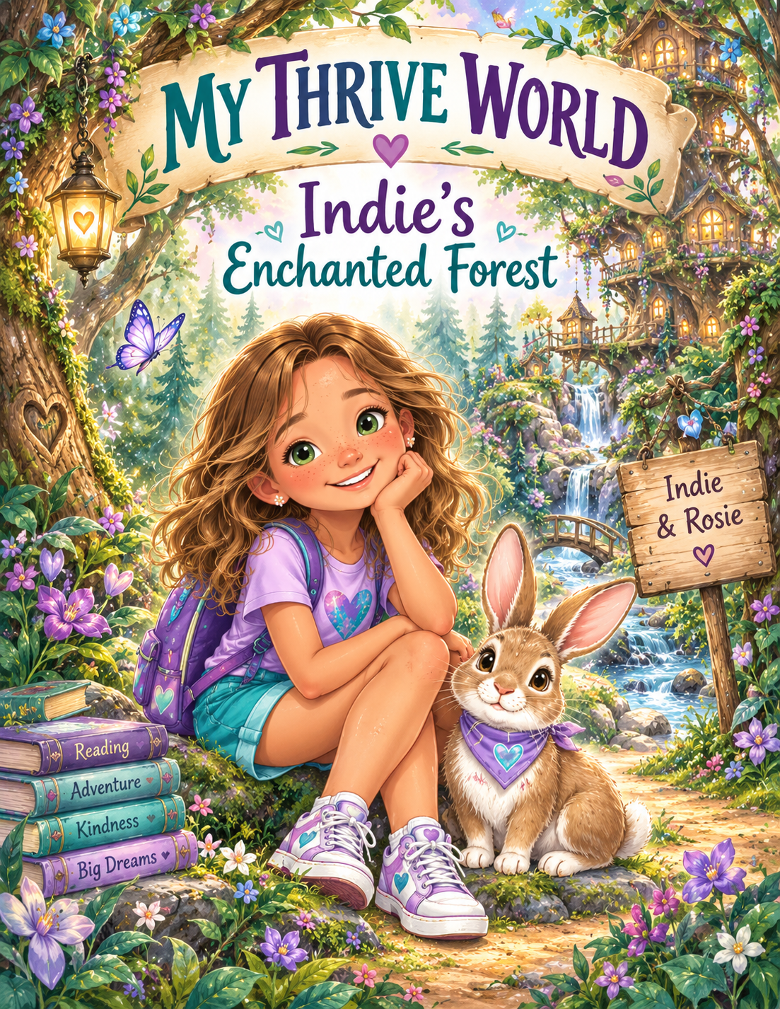 Indie's personalized Enchanted Forest cover