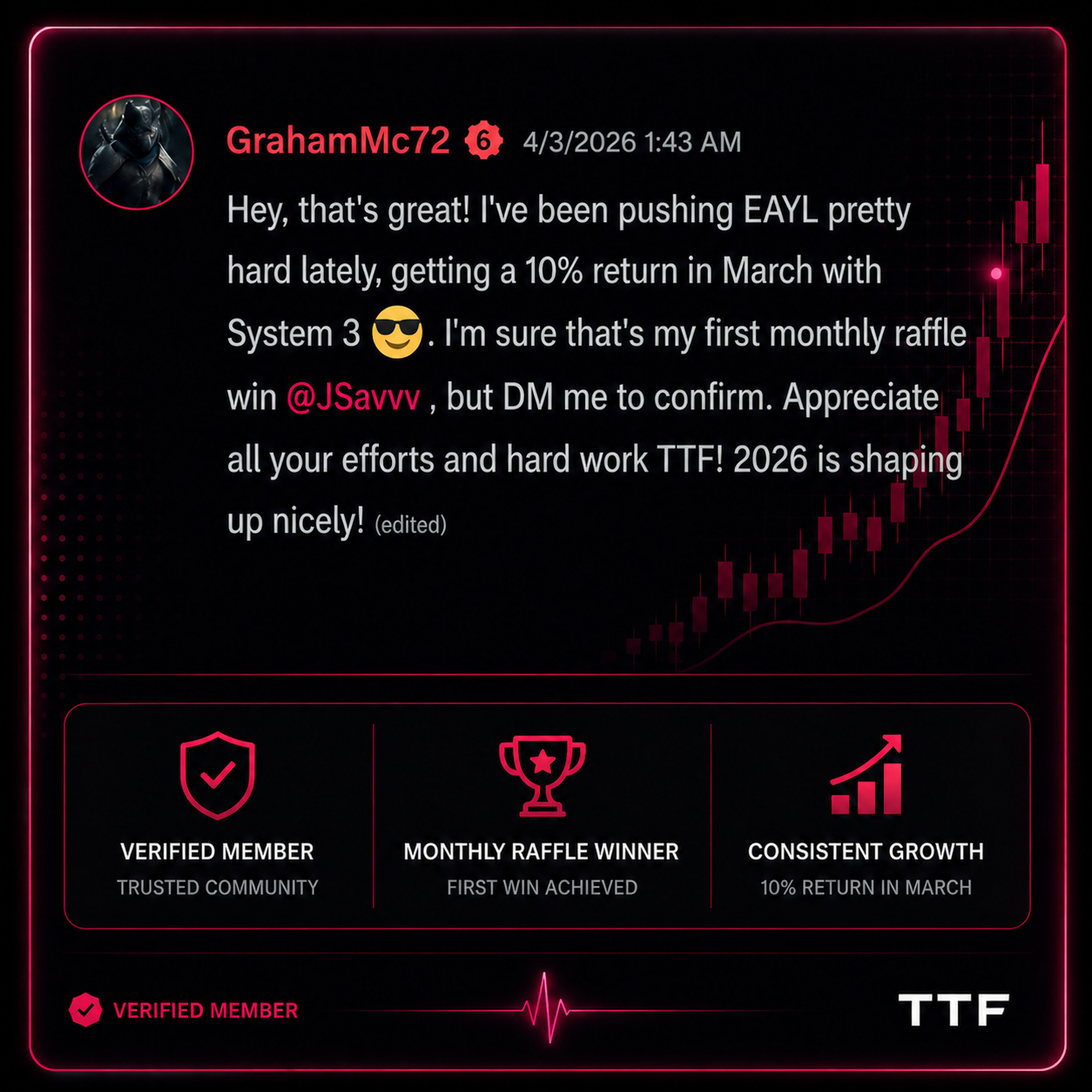 Member testimonial