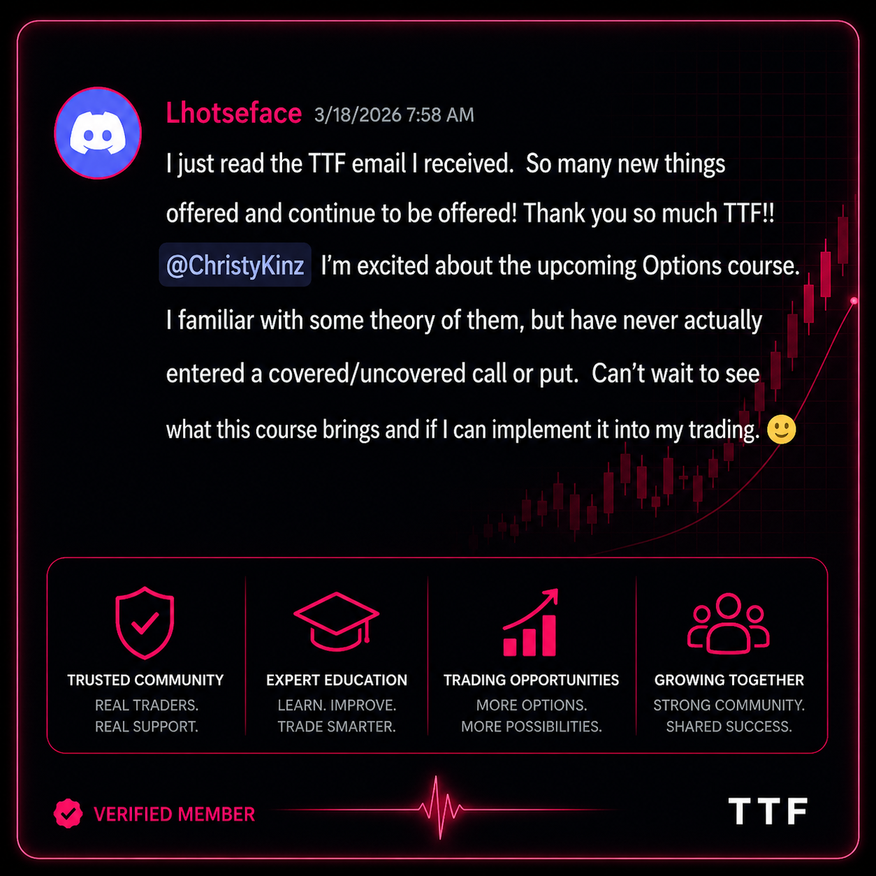 Member testimonial