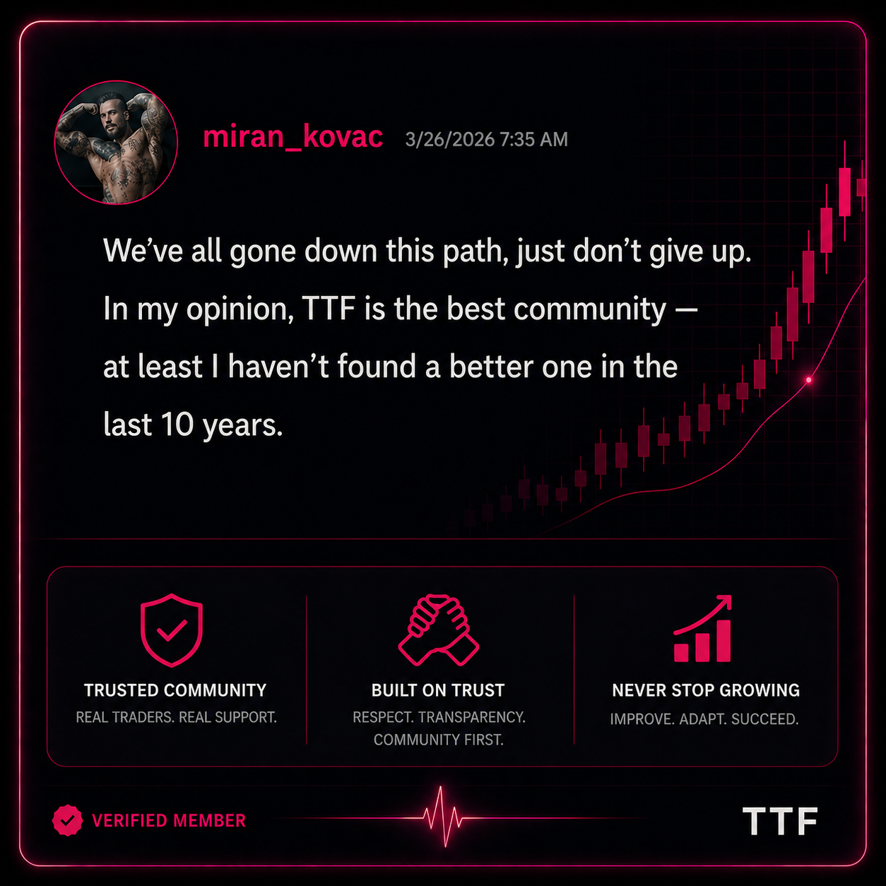 Member testimonial