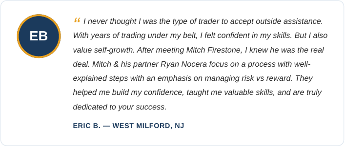 Eric B. testimonial about process, risk management, and confidence