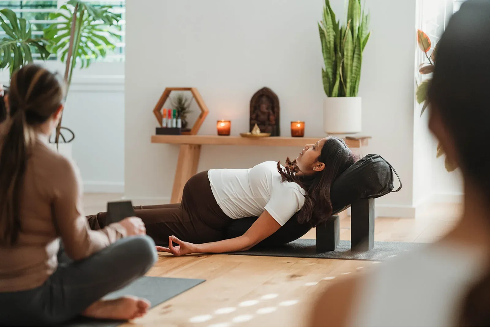 Ragini teaching prenatal yoga at Cranbourne North