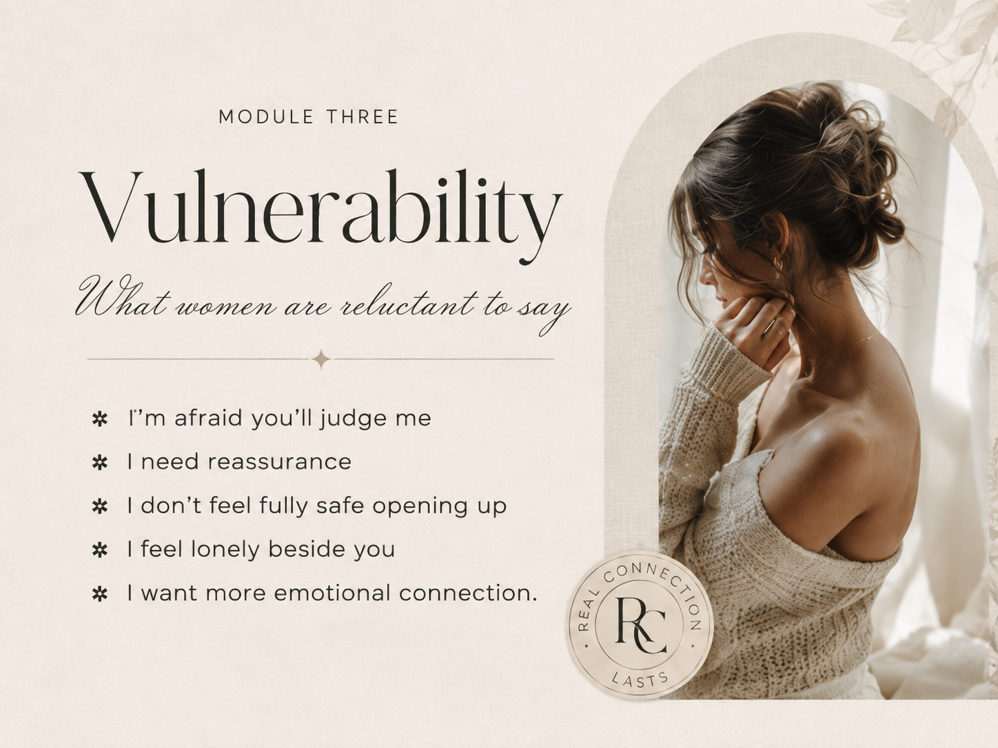 Vulnerability - what women are reluctant to say
