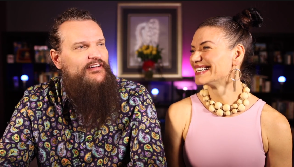 Jenn and Graham laughing together