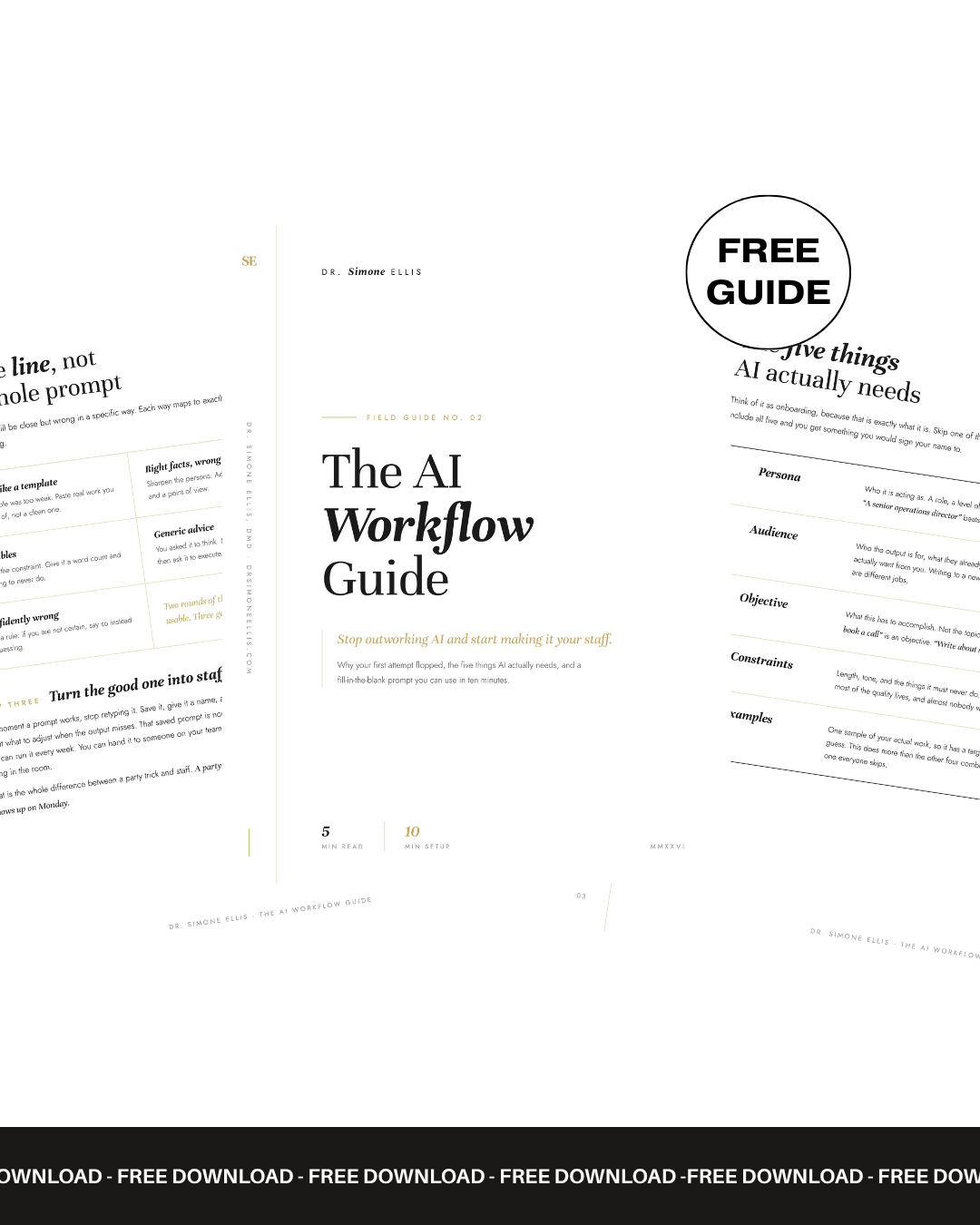 The AI Workflow Guide by Dr. Simone Ellis