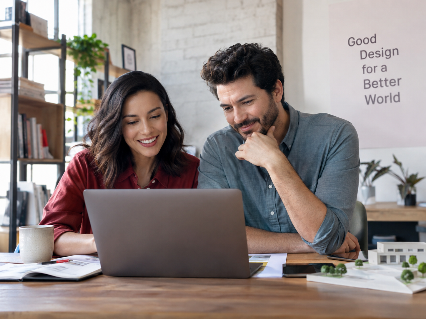 Male business owner working thoughtfully
