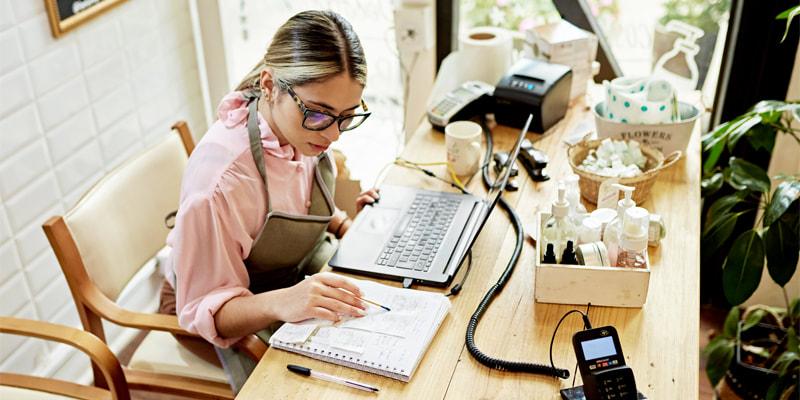 Business owner developing a marketing plan