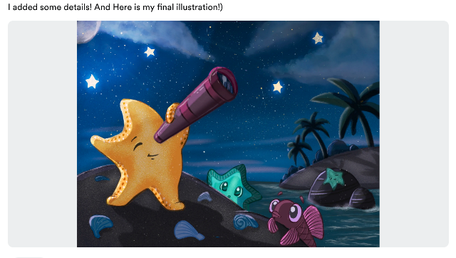 student's final illustration