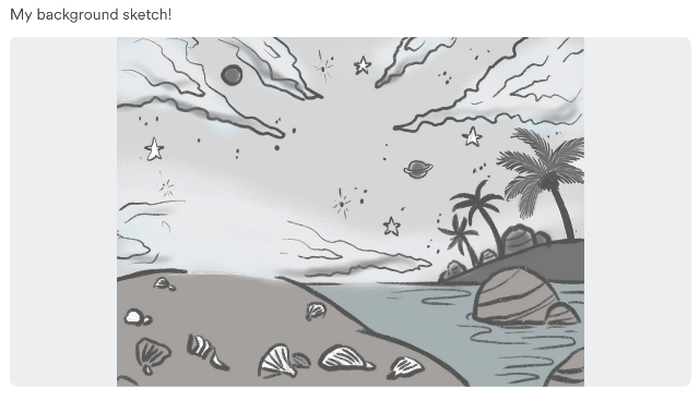 student's background sketch